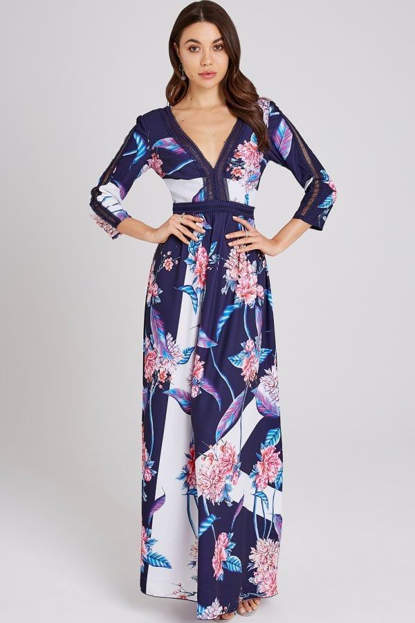 Maeve Floral-Print Maxi Dress size: 10 UK, colour: Mul