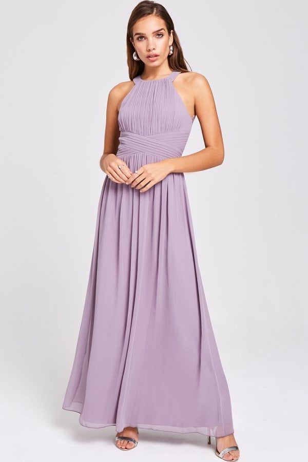 Paige Lavender Lace Back Maxi Dress size: 10 UK, colou