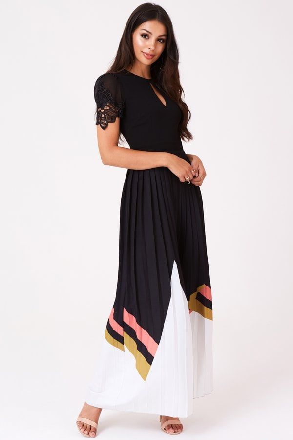 Sonia Geo Print Pleat Midaxi Dress size: 10 UK, colour