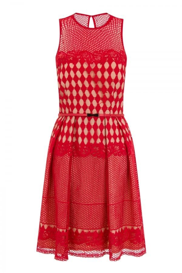Poppy Crochet Prom size: 10 UK, colour: Red