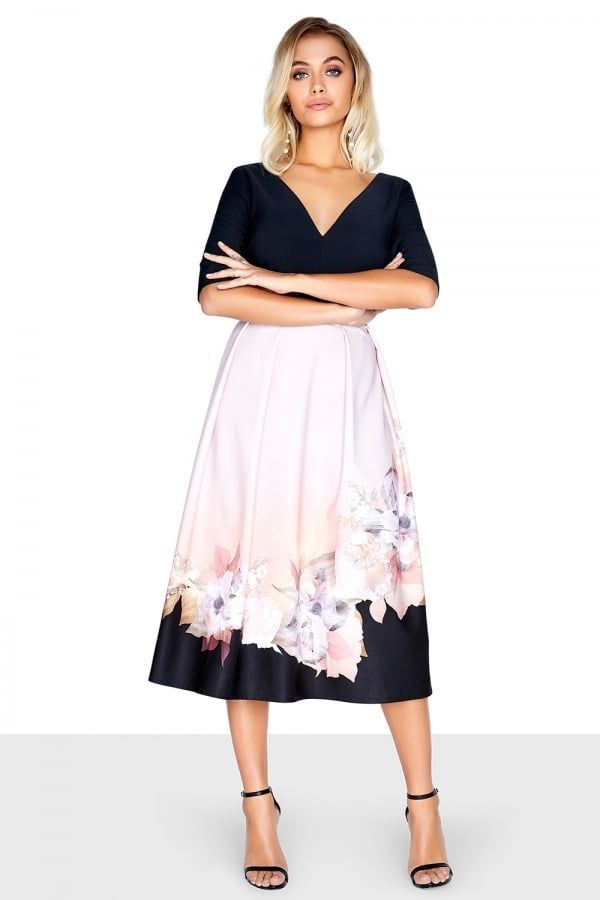 Print Midi Dress size: 10 UK, colour: Print