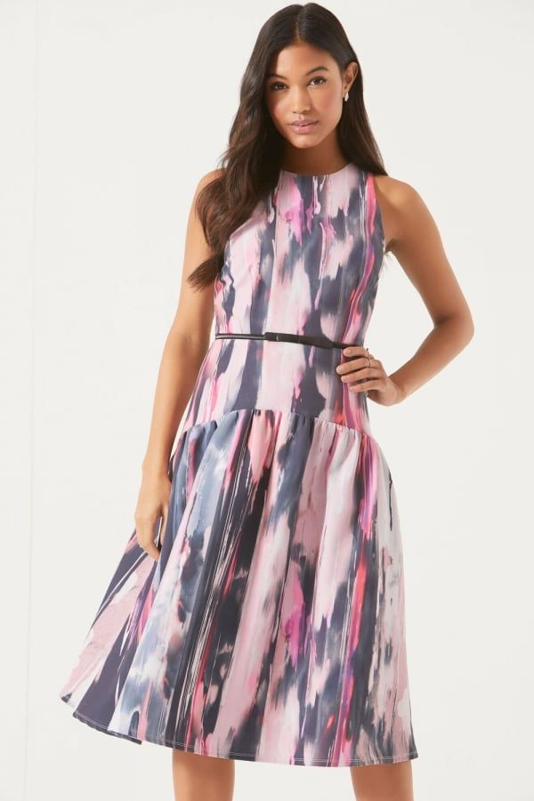 Print Midi Dress size: 10 UK, colour: Print