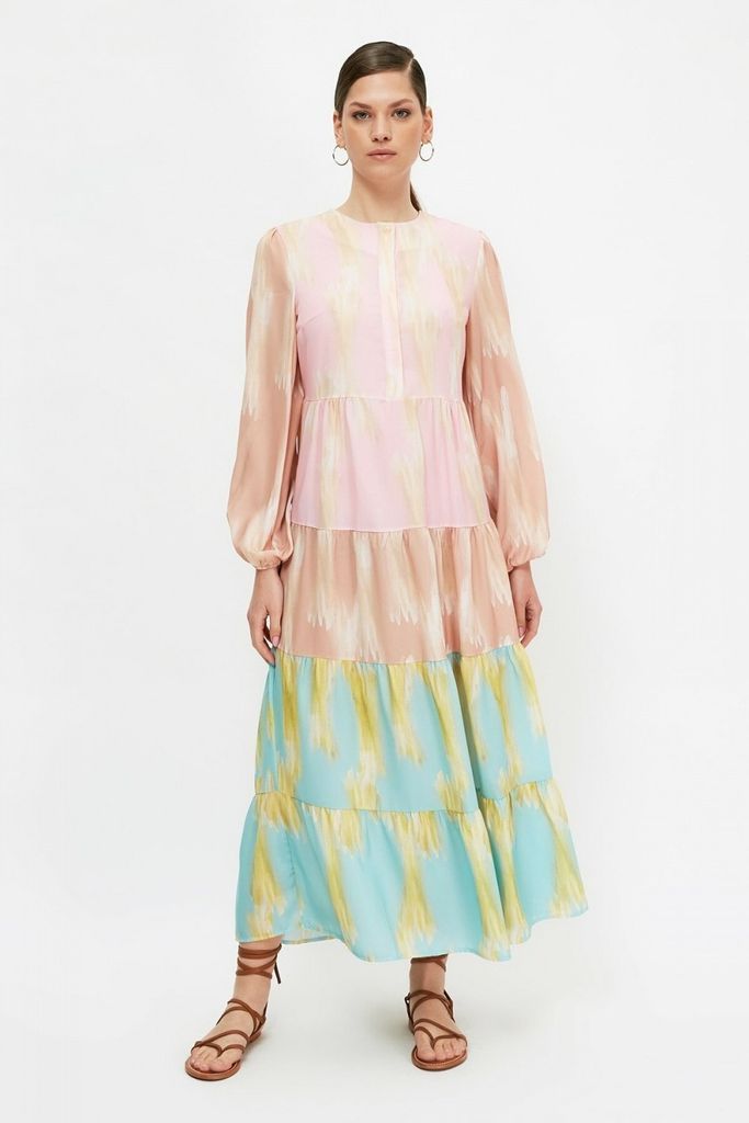 Printed Maxi Dress size: 10 UK, colour: Multi