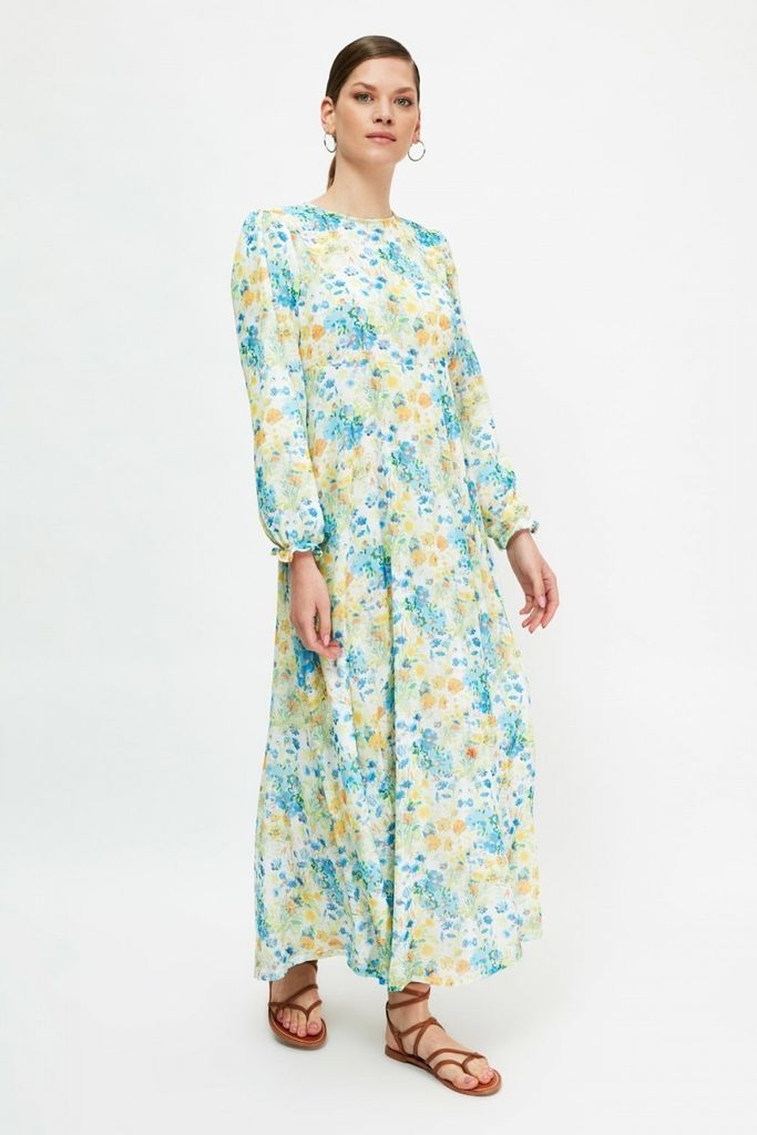 Floral Maxi Dress size: 10 UK, colour: Multi