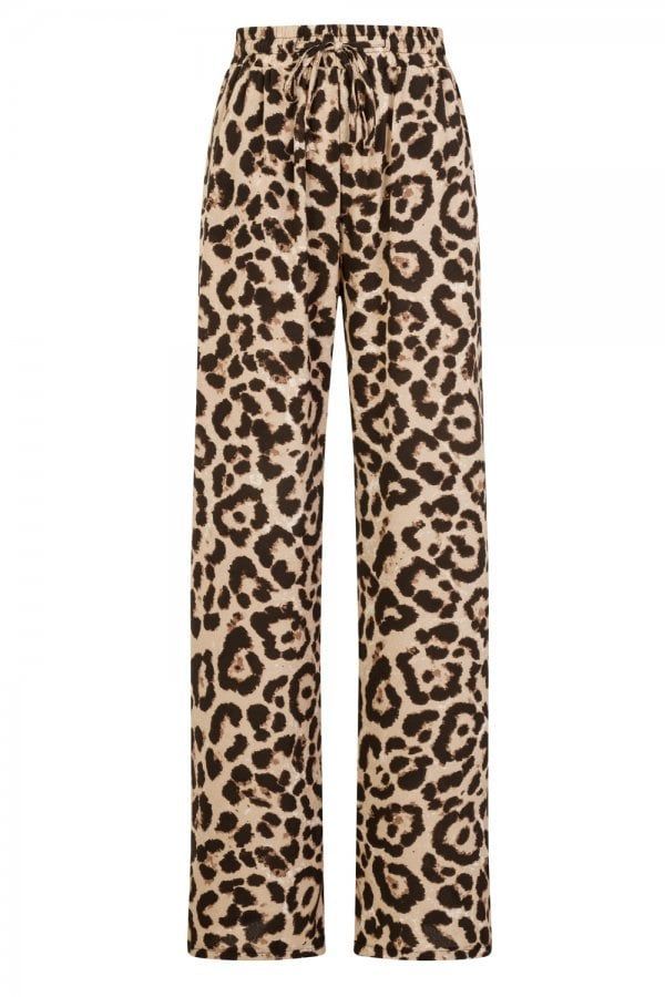 Sahara Trousers In Leopard Print  size: L, colour: Leopard Print