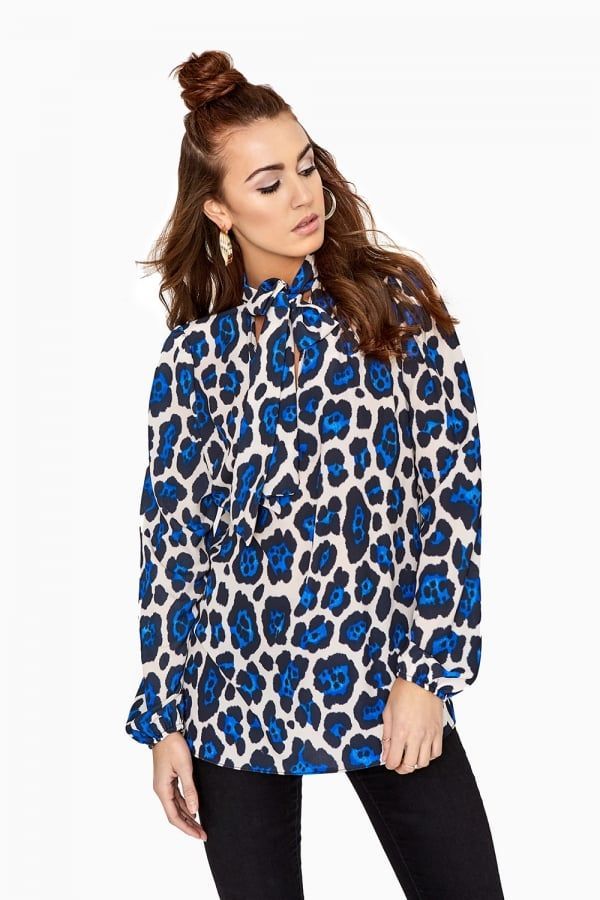 Leopard Print Shirt size: 10 UK, colour: Print