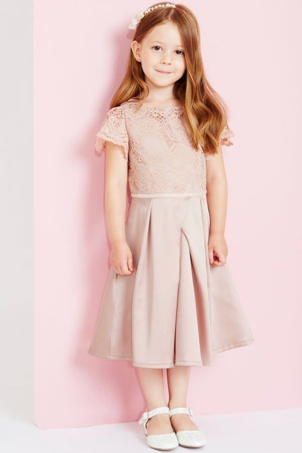Pink Lace Top Dress size: 11-12 Yrs, colour: Pink