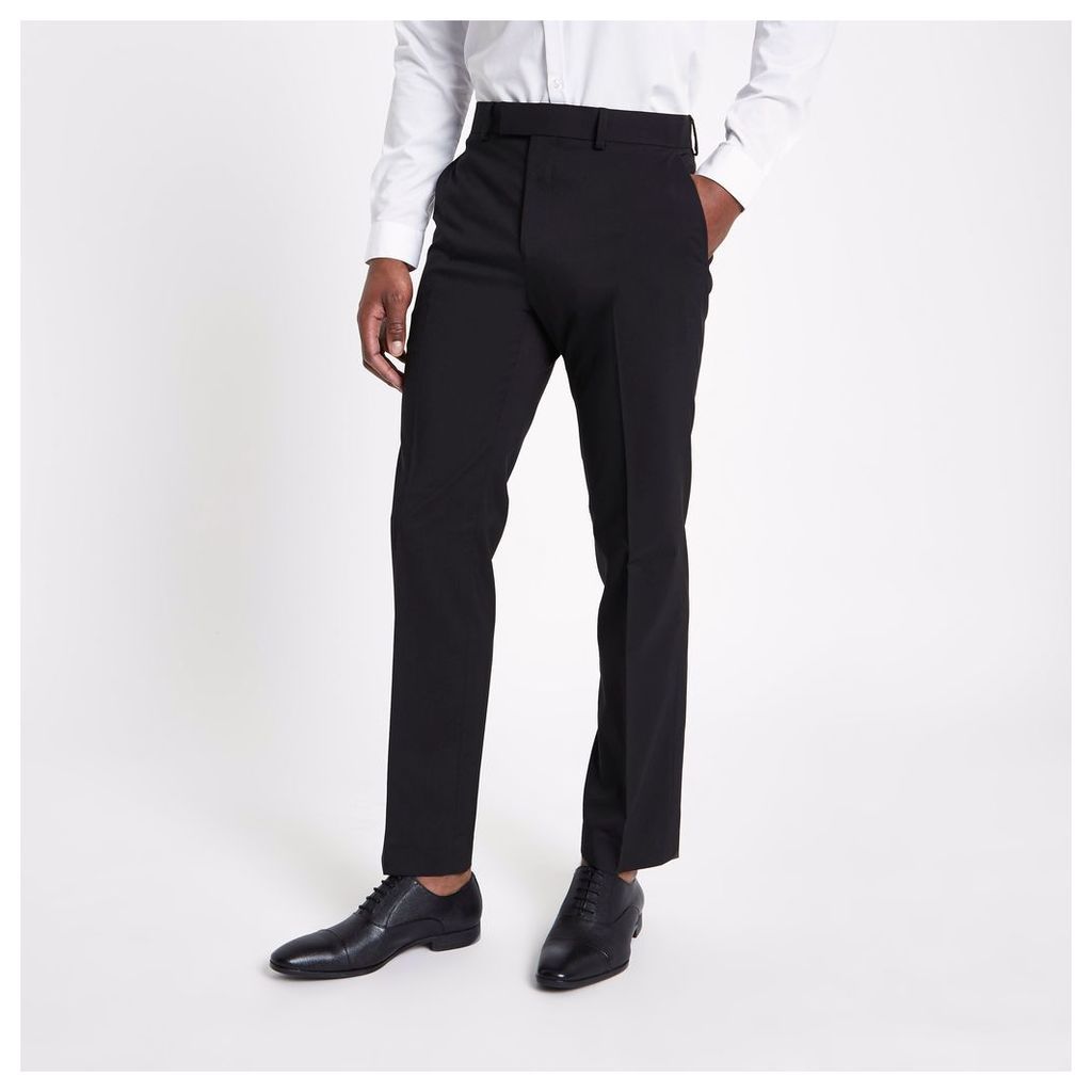 Mens River Island Black tailored fit suit trousers