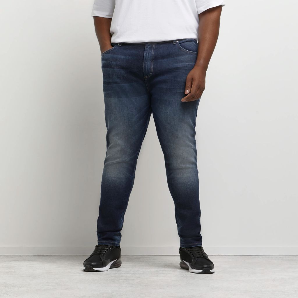 Mens River Island Big & tall Blue slim fit jeans