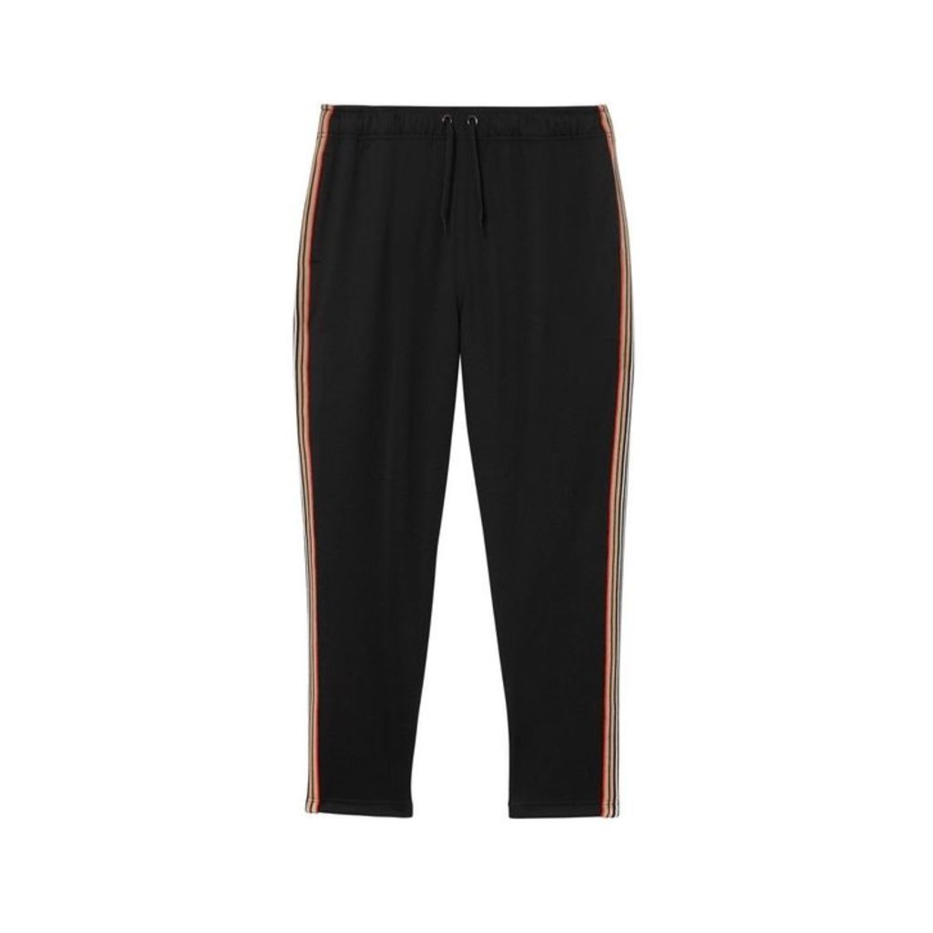 Burberry Icon Stripe Detail Jersey Trackpants