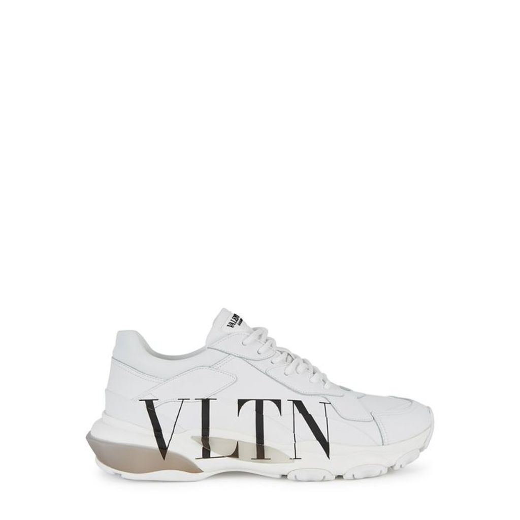 Valentino Garavani VLTN Bounce White Leather Sneakers