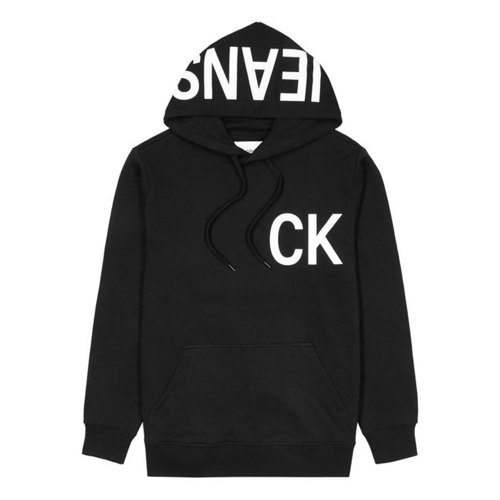 Calvin Klein Jeans Logo Black Cotton Sweatshirt