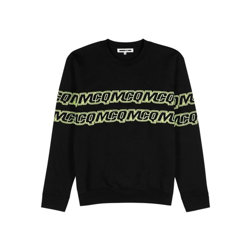 McQ Alexander McQueen Black Logo Cotton Sweatshirt