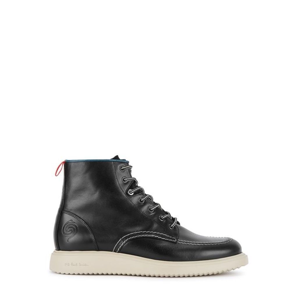 Paul Smith Caplan Black Leather Ankle Boots
