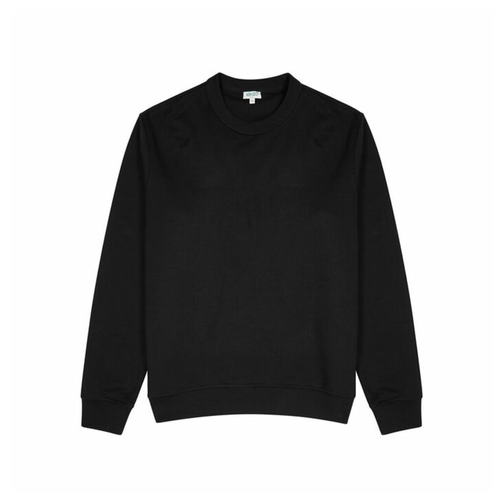 Kenzo Black Logo Cotton-blend Sweatshirt