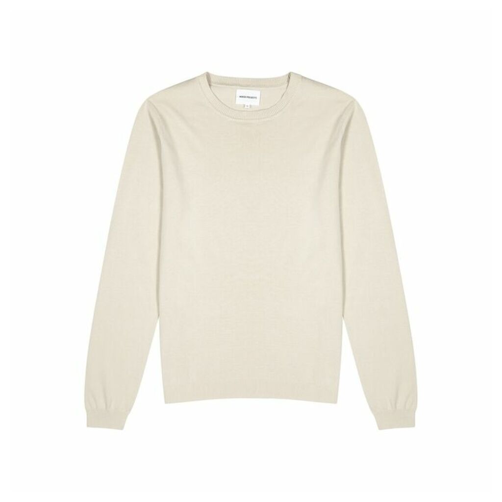 Norse Projects Sigfred Cream Cotton Sweatshirt