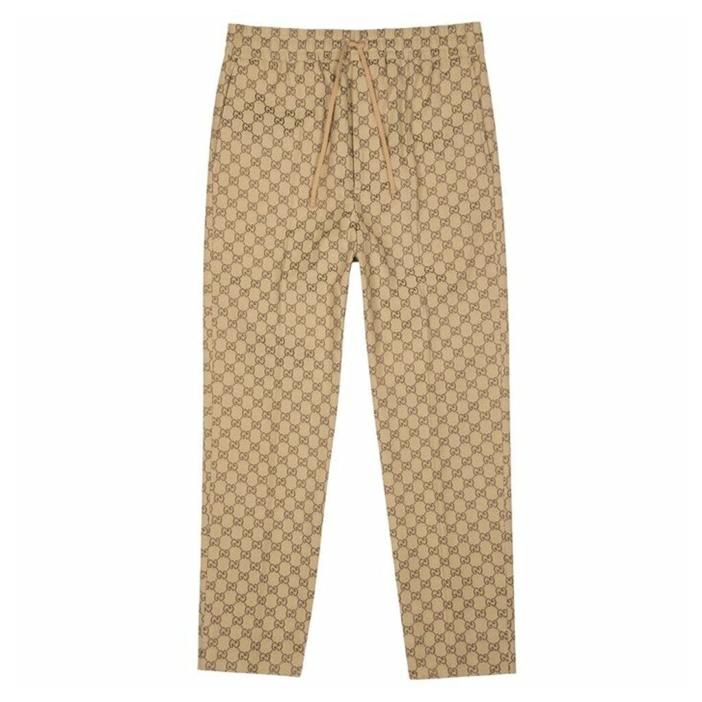 Gucci GG Monogrammed Cotton-blend Sweatpants