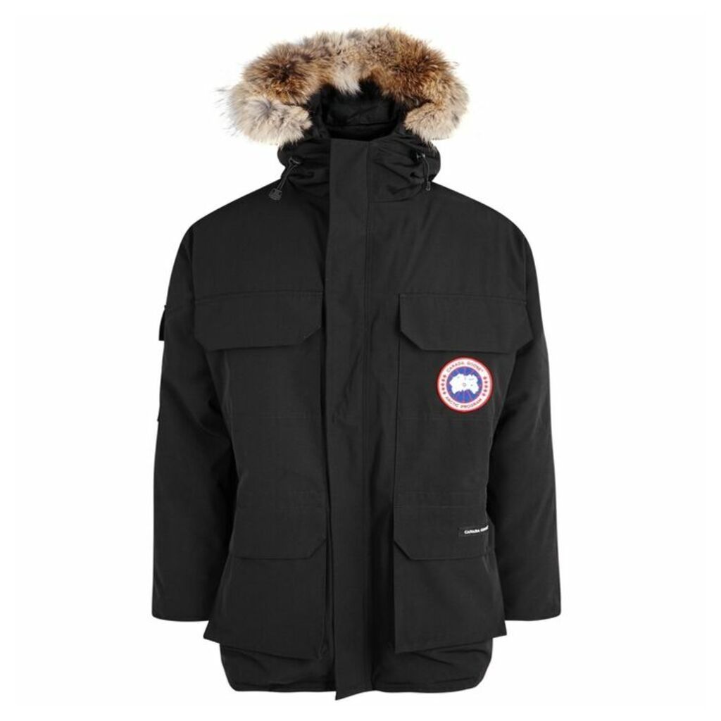 Canada Goose Expedition Black Fur-trimmed Twill Parka