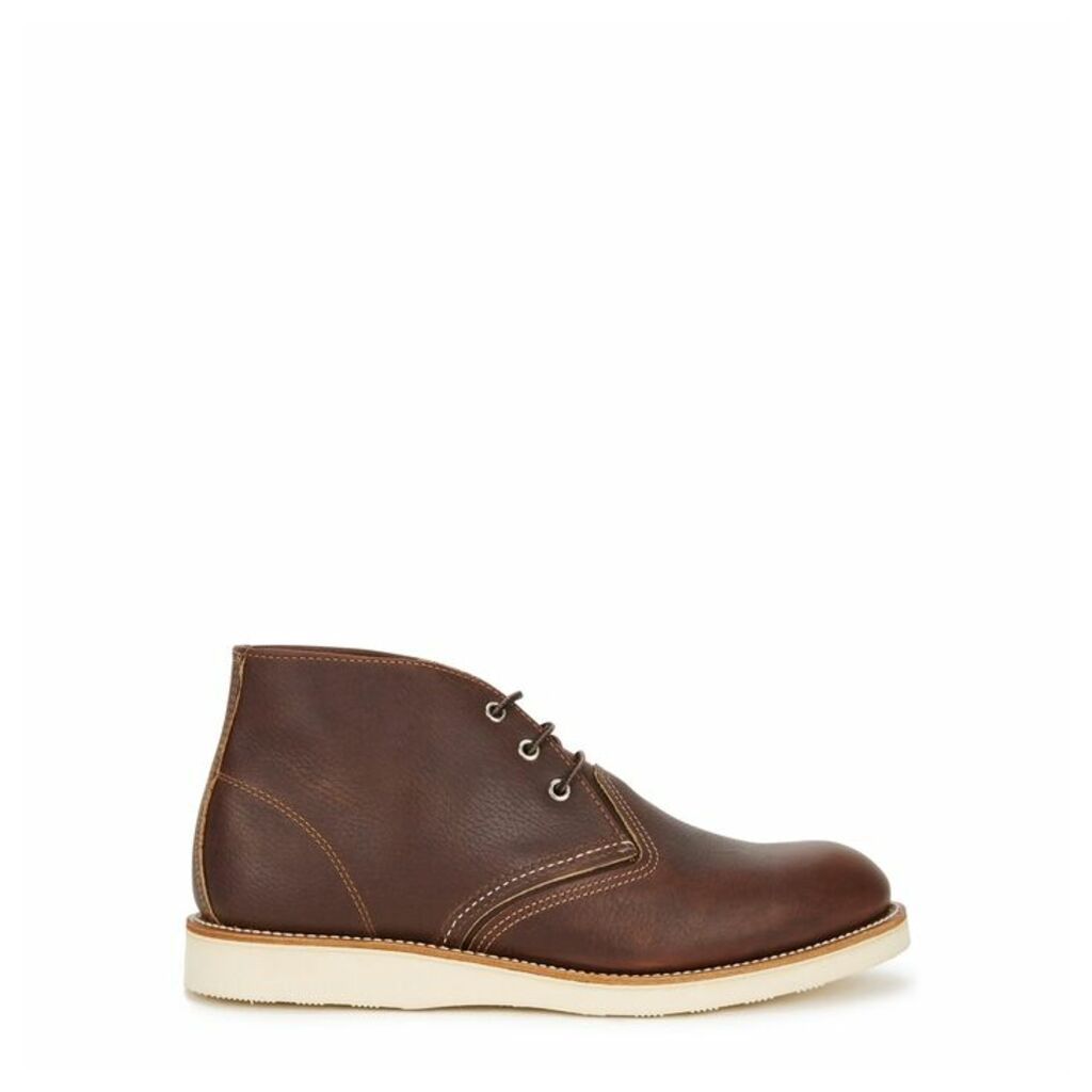 Red Wing Shoes Brown Leather Chukka Boots