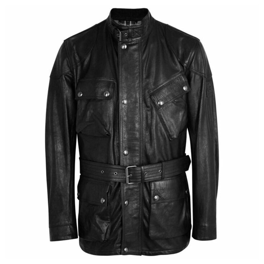 Belstaff Panther Black Leather Jacket