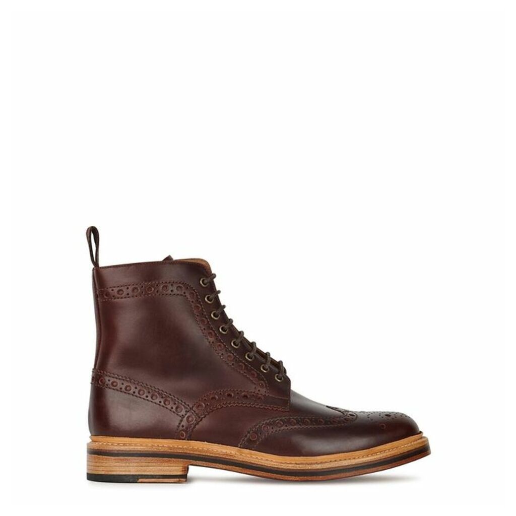 Grenson Fred Dark Brown Leather Boots