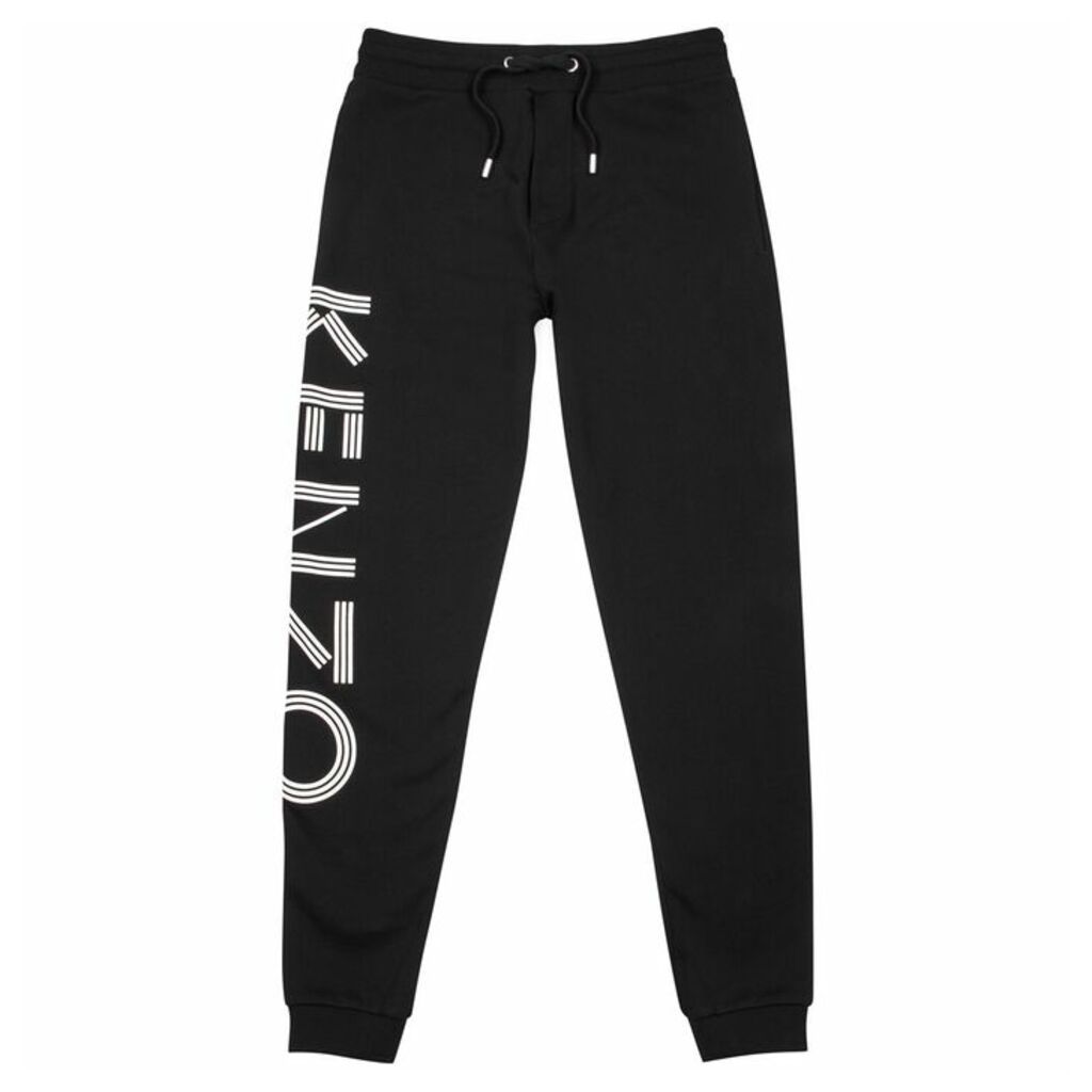 Kenzo Black Logo-print Cotton Sweatpants