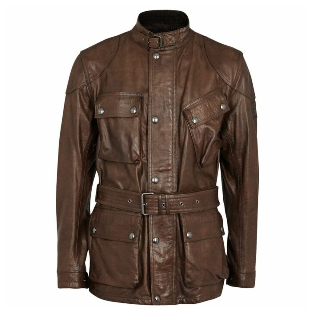 Belstaff Panther Brown Leather Jacket