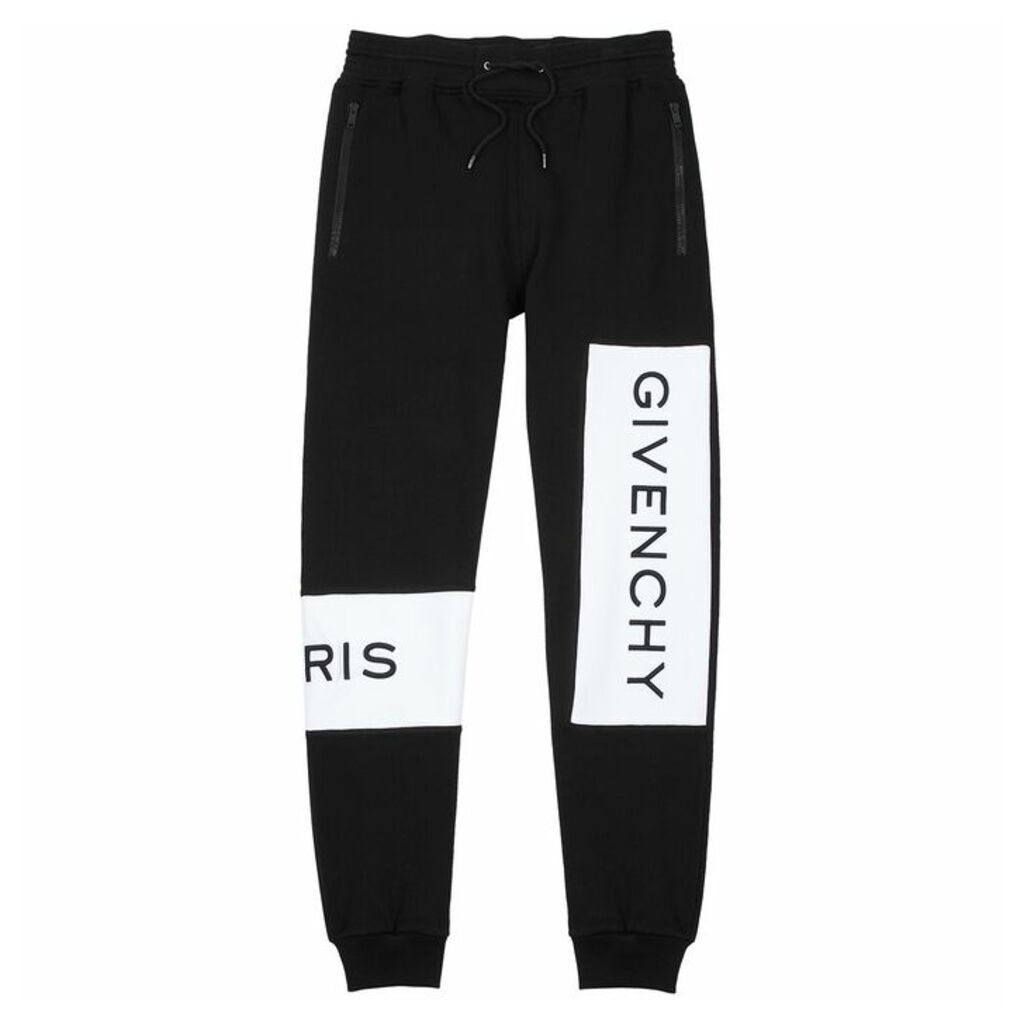 Givenchy Black Logo Cotton Sweatpants