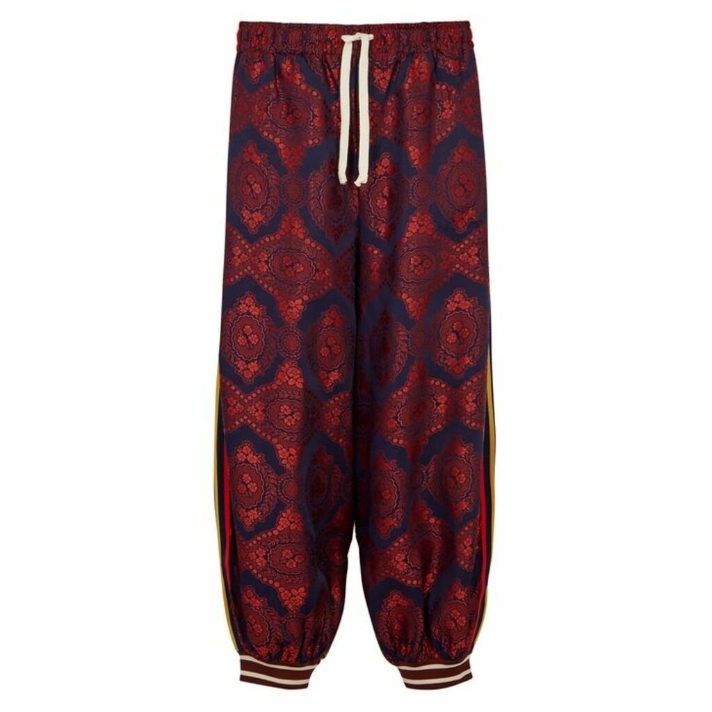 Gucci Panelled Jacquard Trousers