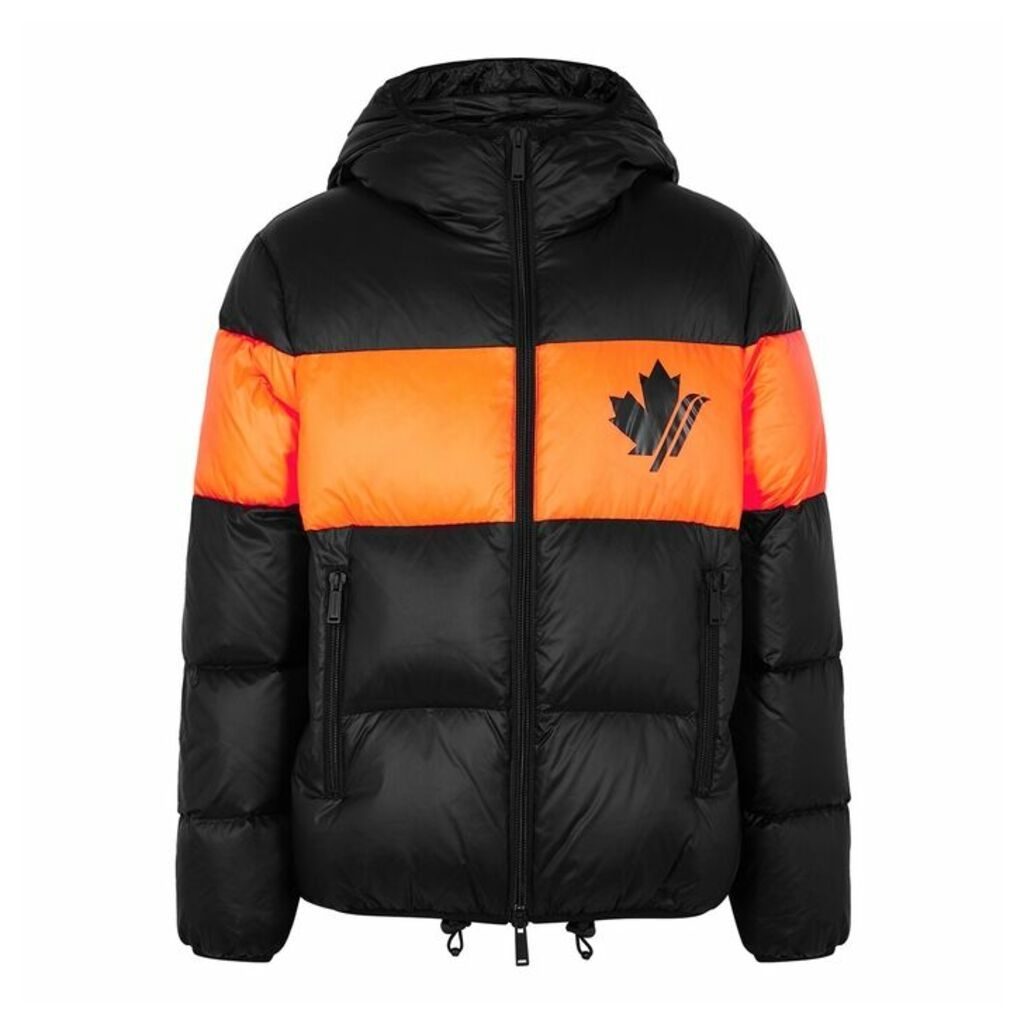 Dsquared2 Panelled Quilted Shell Puffer Jacket