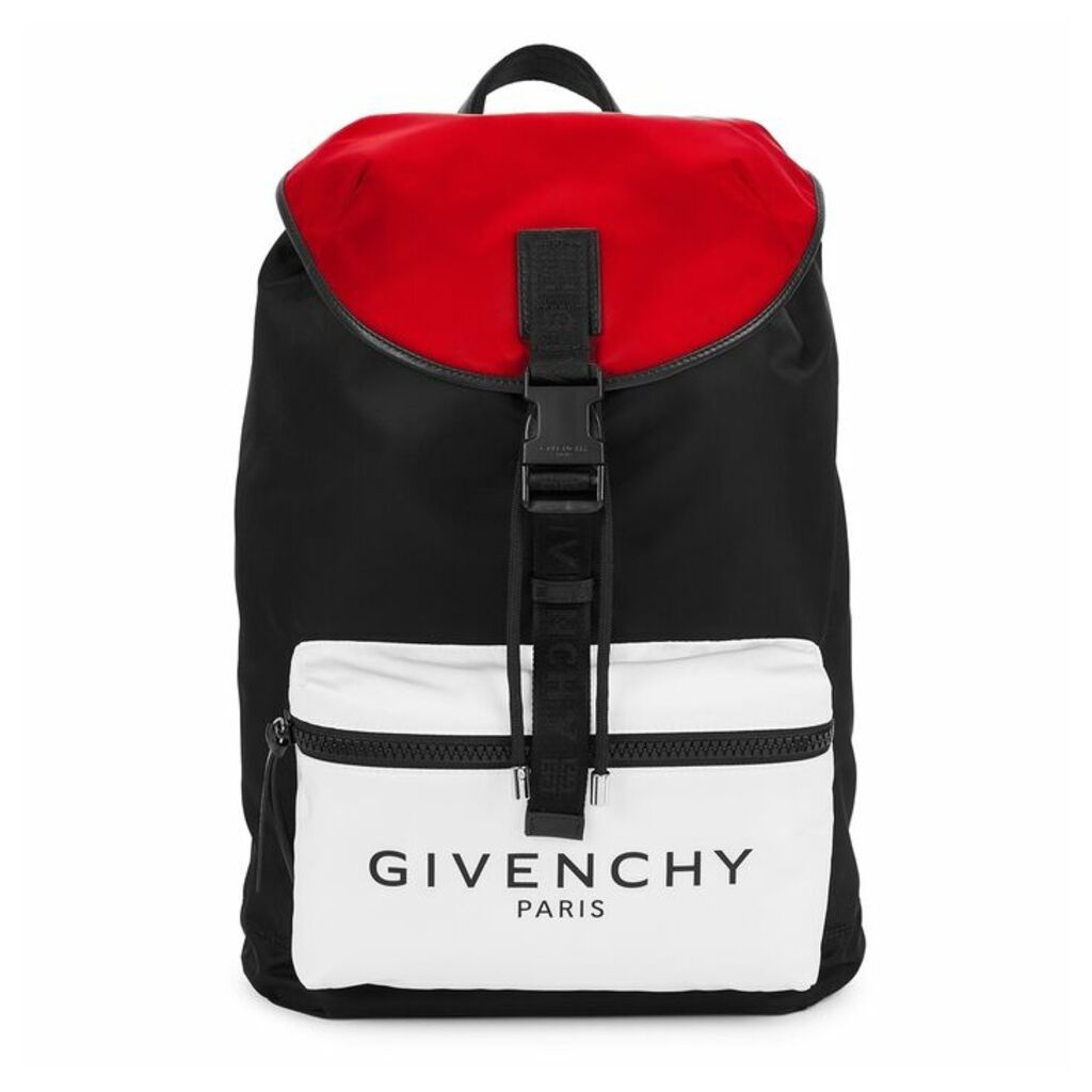 Givenchy Black Logo Nylon Backpack