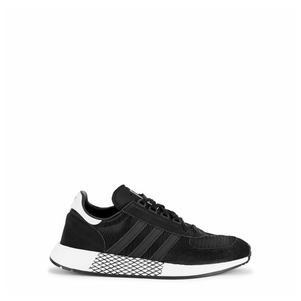 Adidas Originals Marathon Black Suede Sneakers