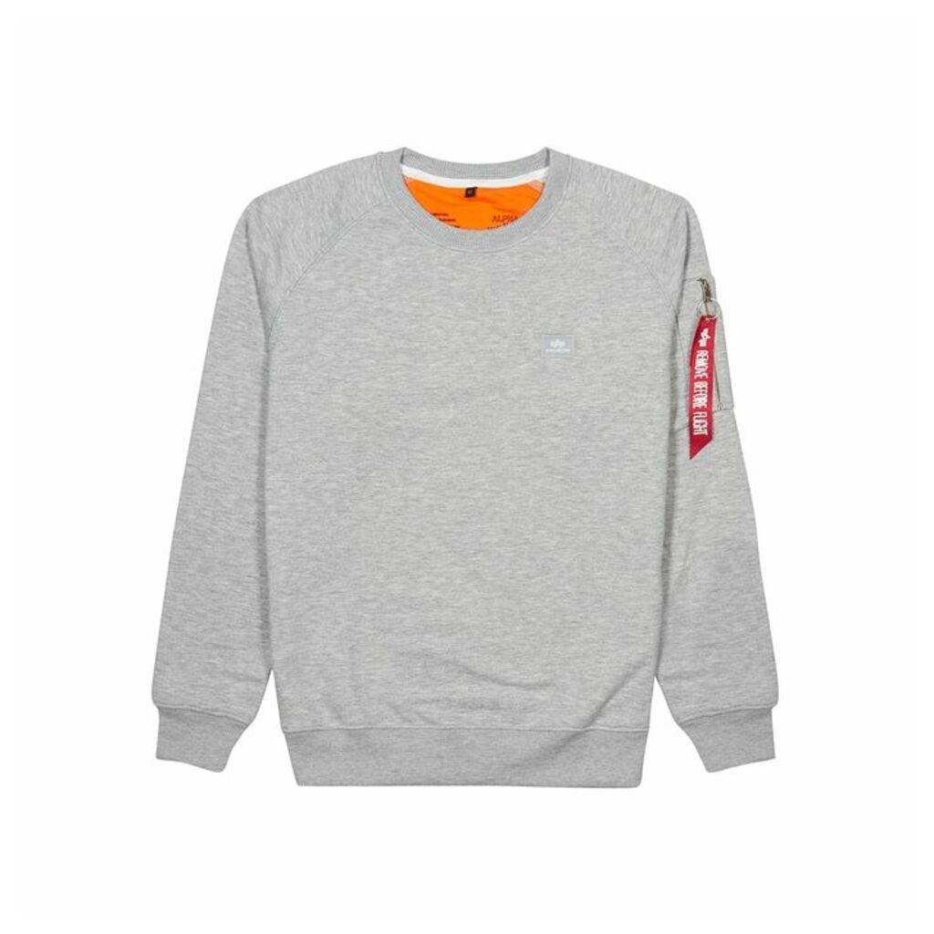 Alpha Industries X-Fit Grey Cotton-blend Sweatshirt