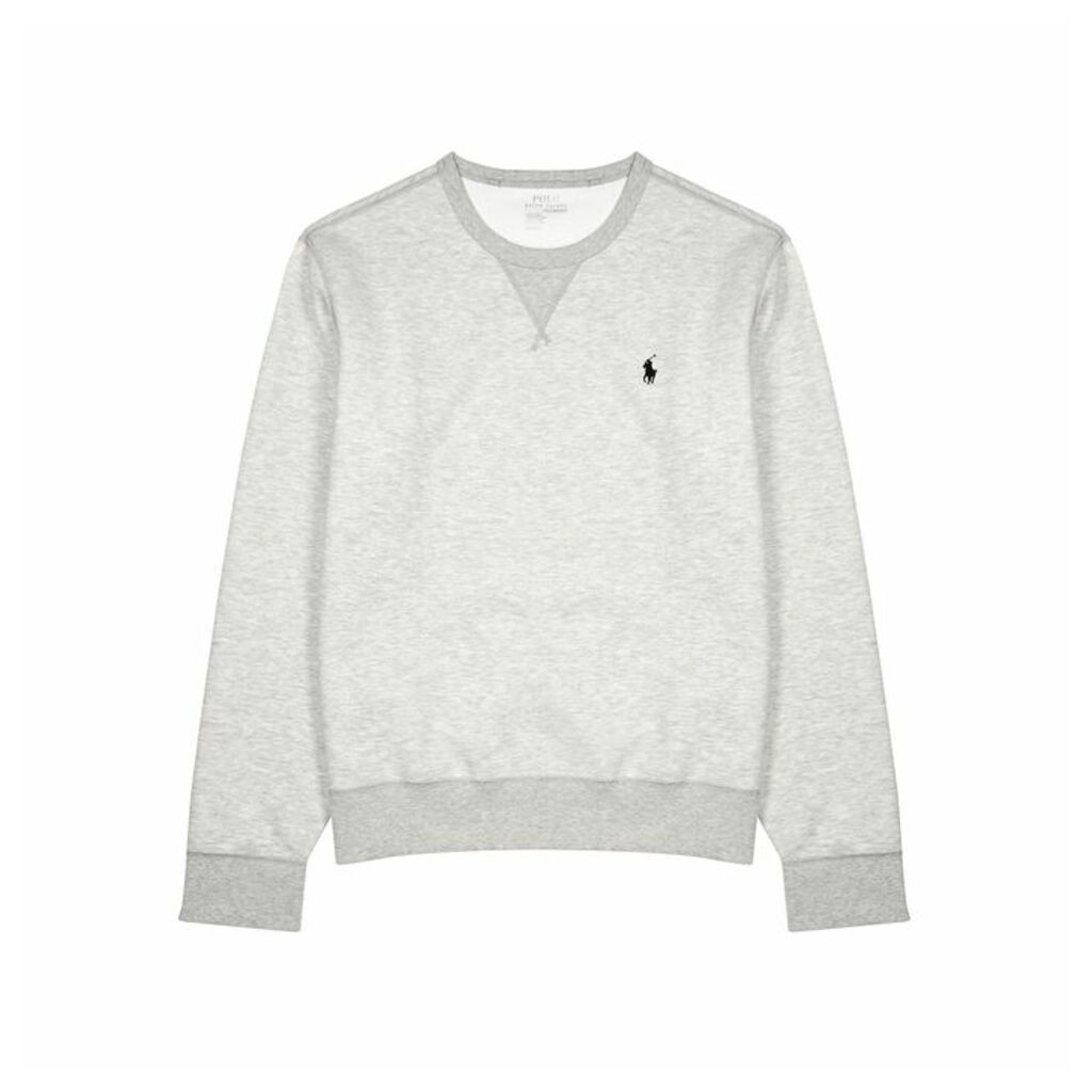 Polo Ralph Lauren Performance Grey Mélange Jersey Sweatshirt