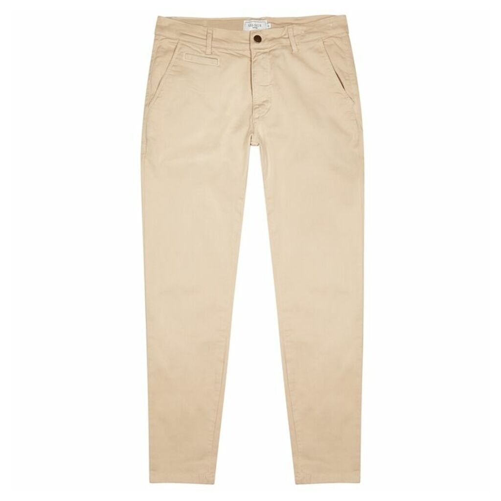 Les Deux Orta Tapered Stretch-cotton Chinos