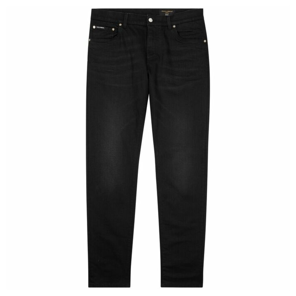 Dolce & Gabbana Black Slim-leg Jeans