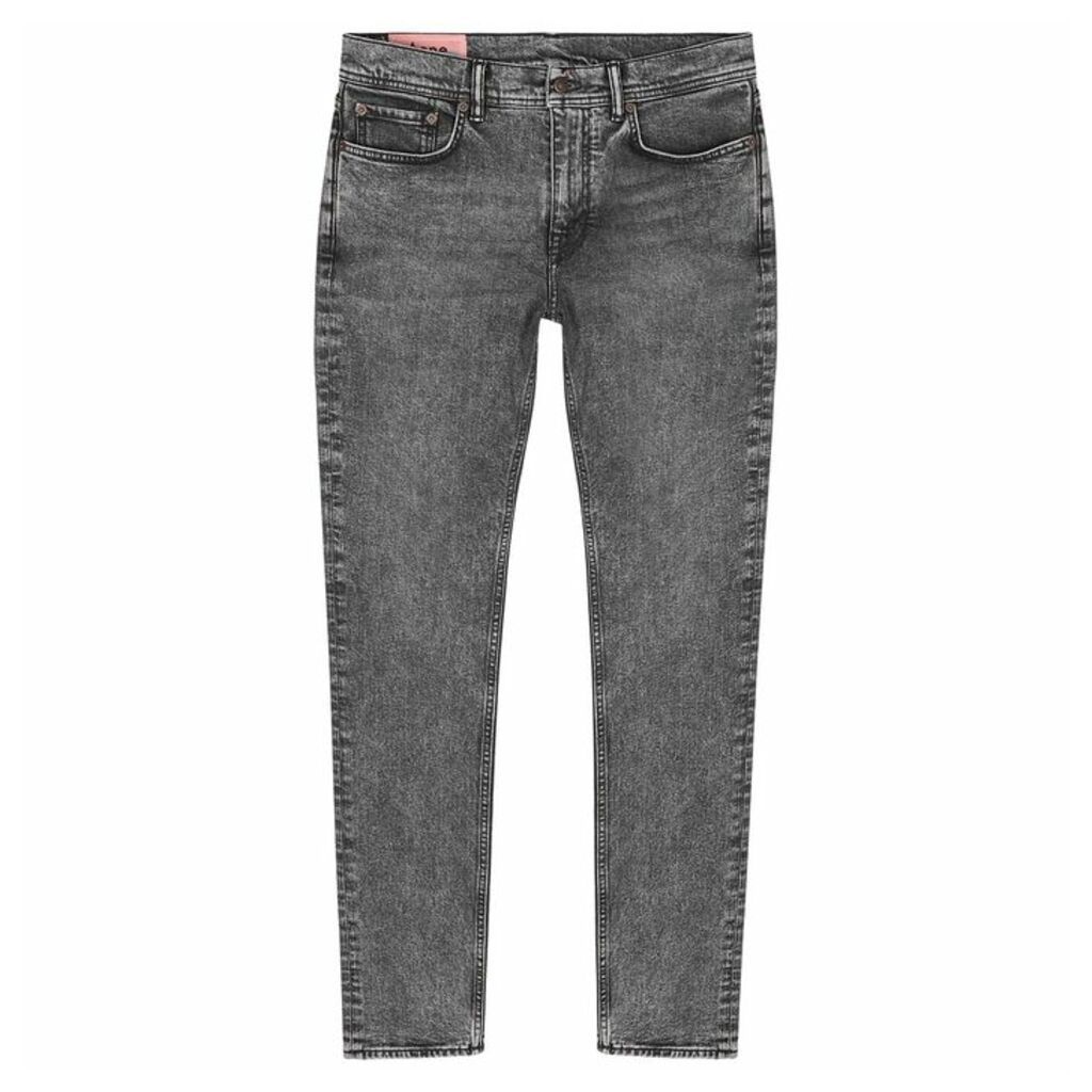 Acne Studios North Black Grey Slim-leg Jeans