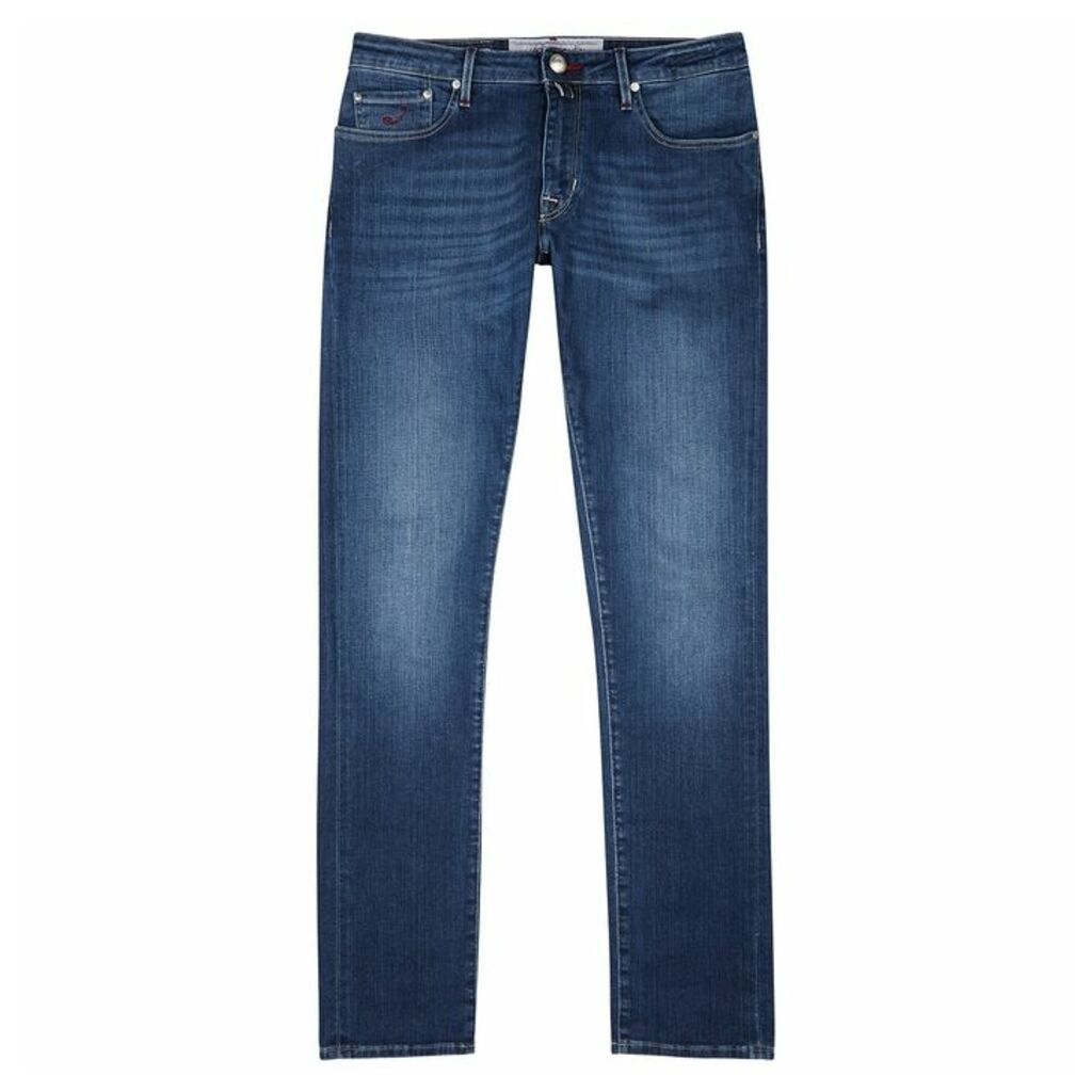 Jacob Cohën Blue Slim-leg Jeans