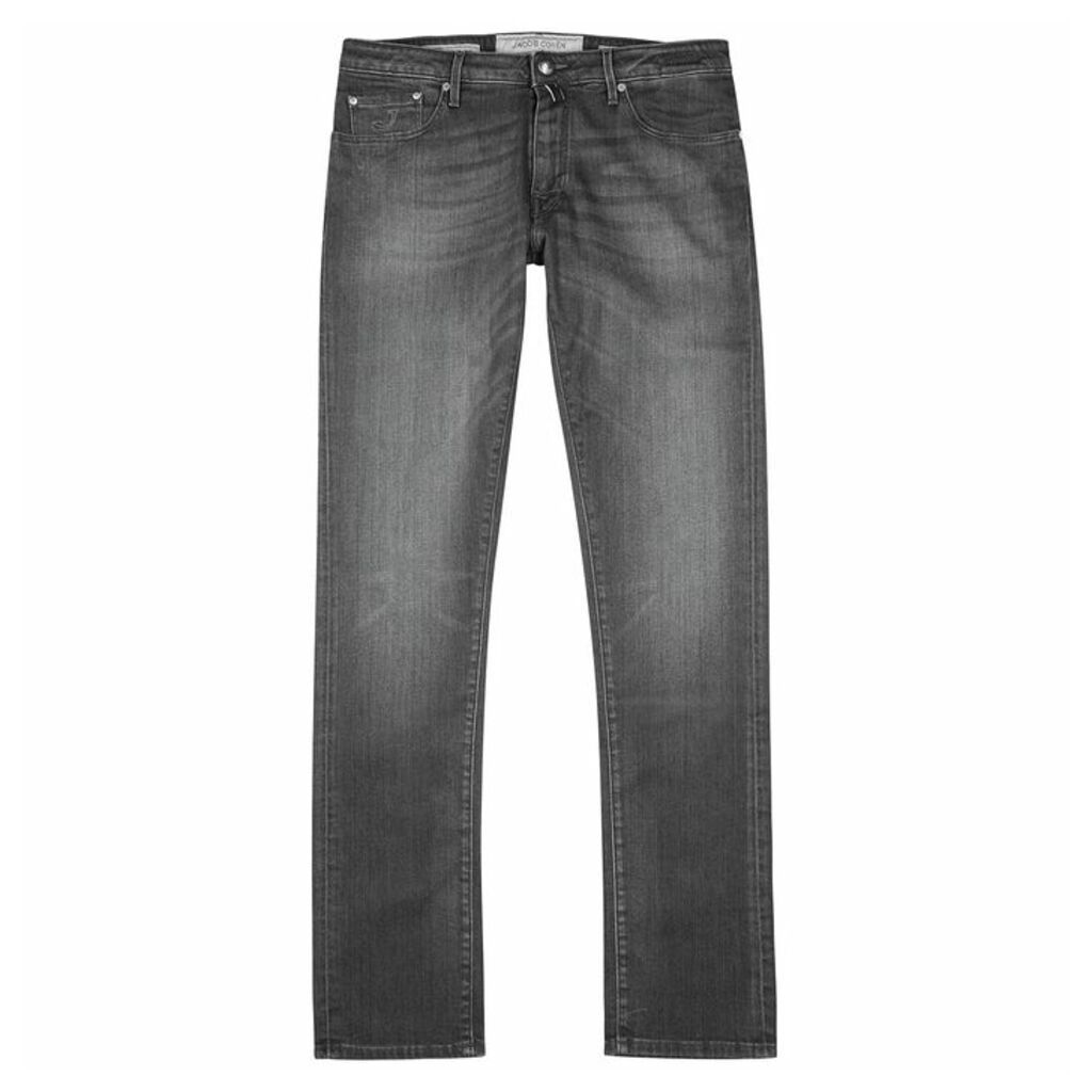 Jacob Cohën Grey Slim-leg Jeans