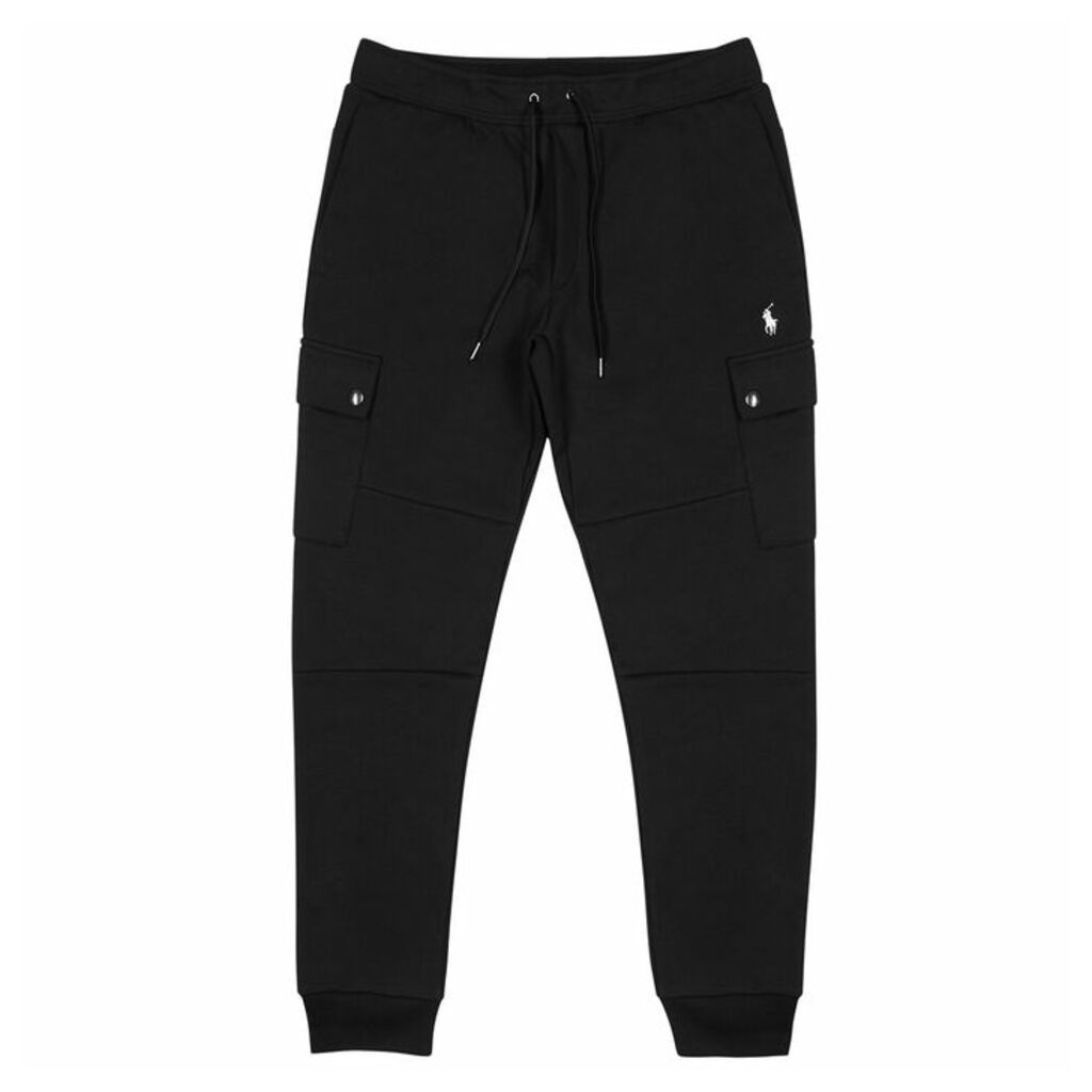 Polo Ralph Lauren Black Stretch-jersey Sweatpants