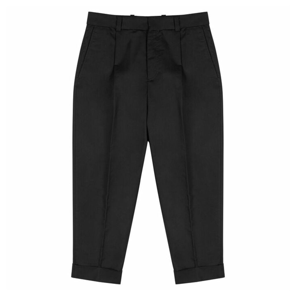 Acne Studios Black Slim-leg Cotton Trousers
