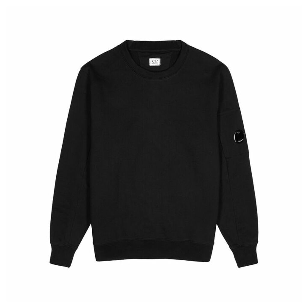 C.P. Company Black Cotton-jersey Sweatshirt