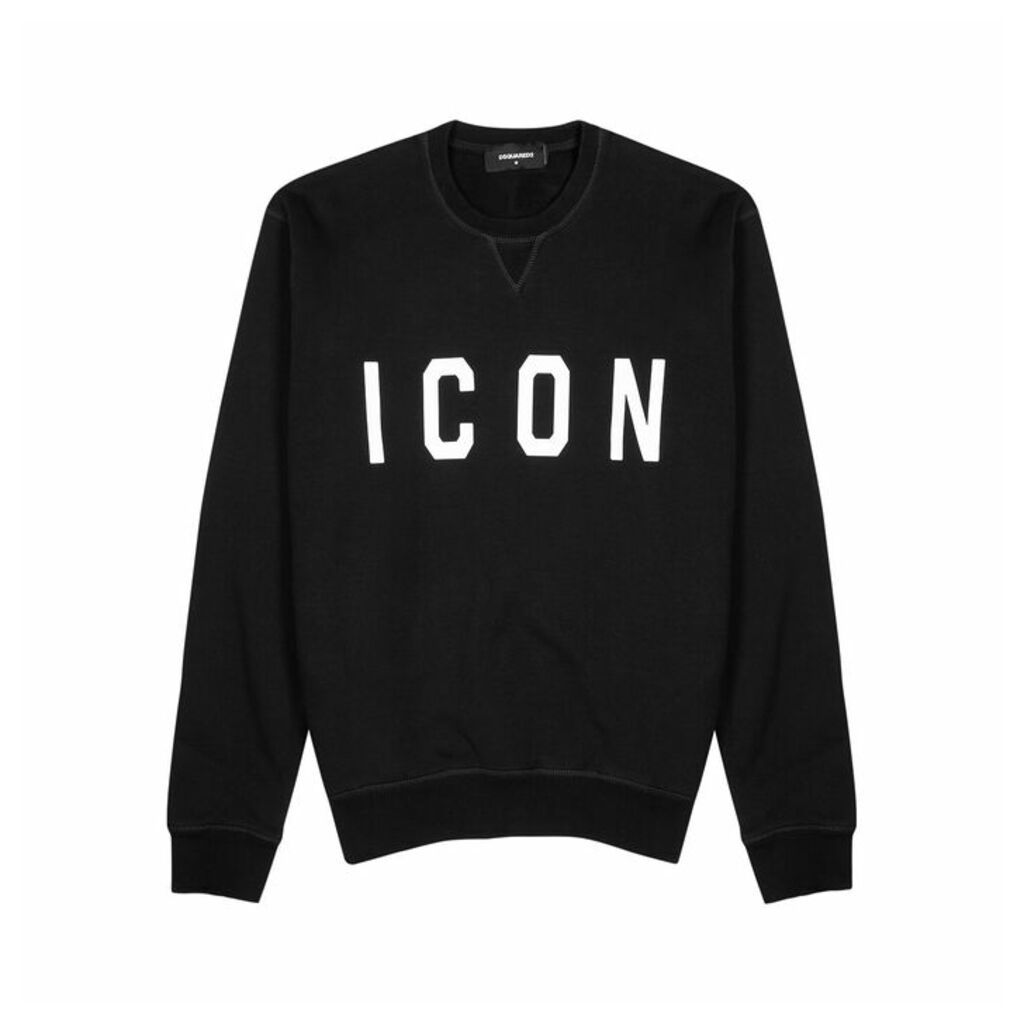 Dsquared2 Black Cotton-jersey Sweatshirt