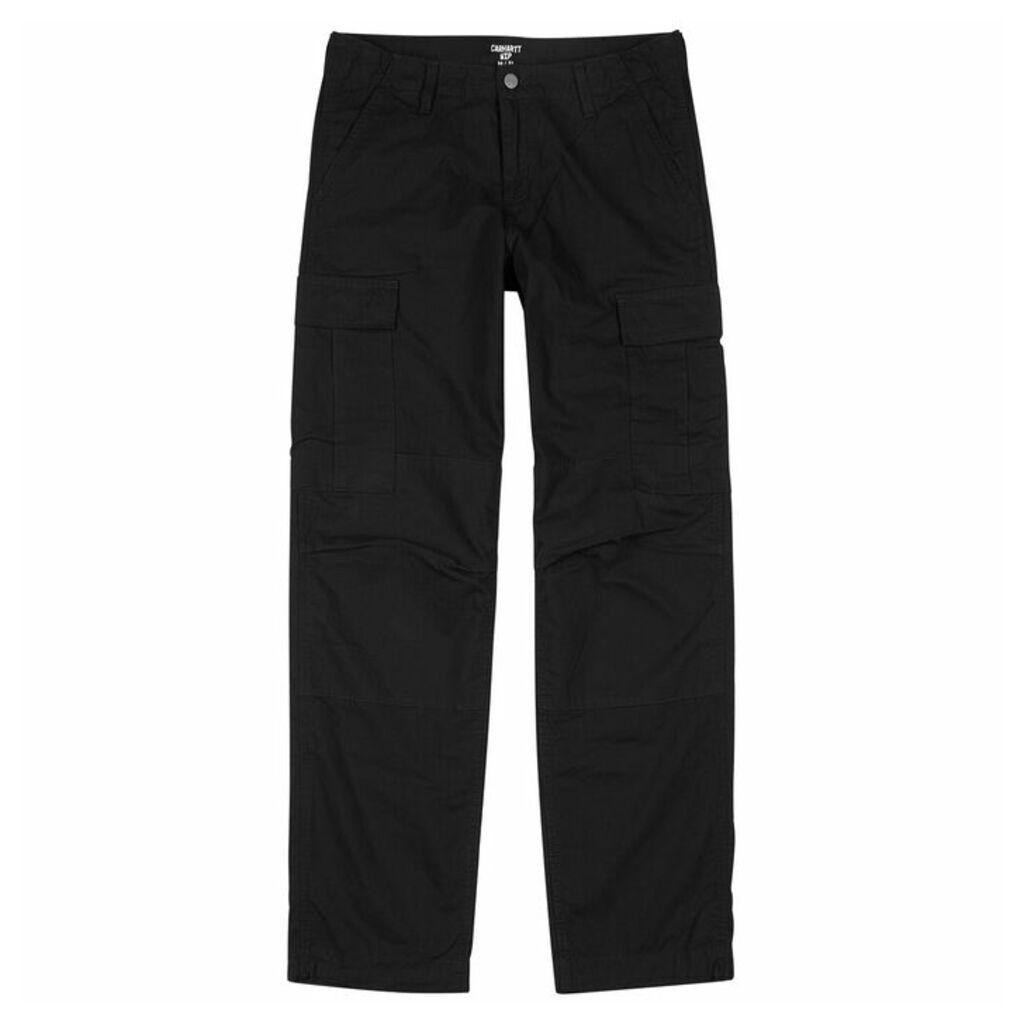 Carhartt WIP Regular Black Twill Cargo Trousers