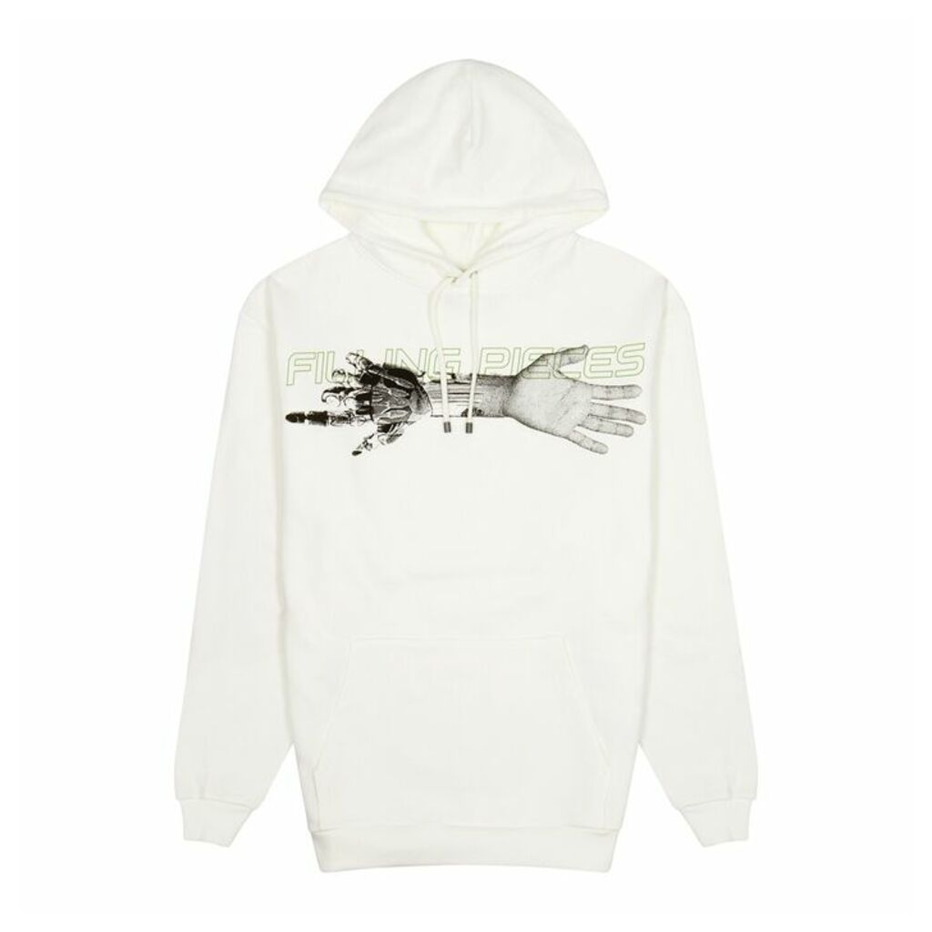 FILLING PIECES Respect The Old White Cotton Sweatshirt
