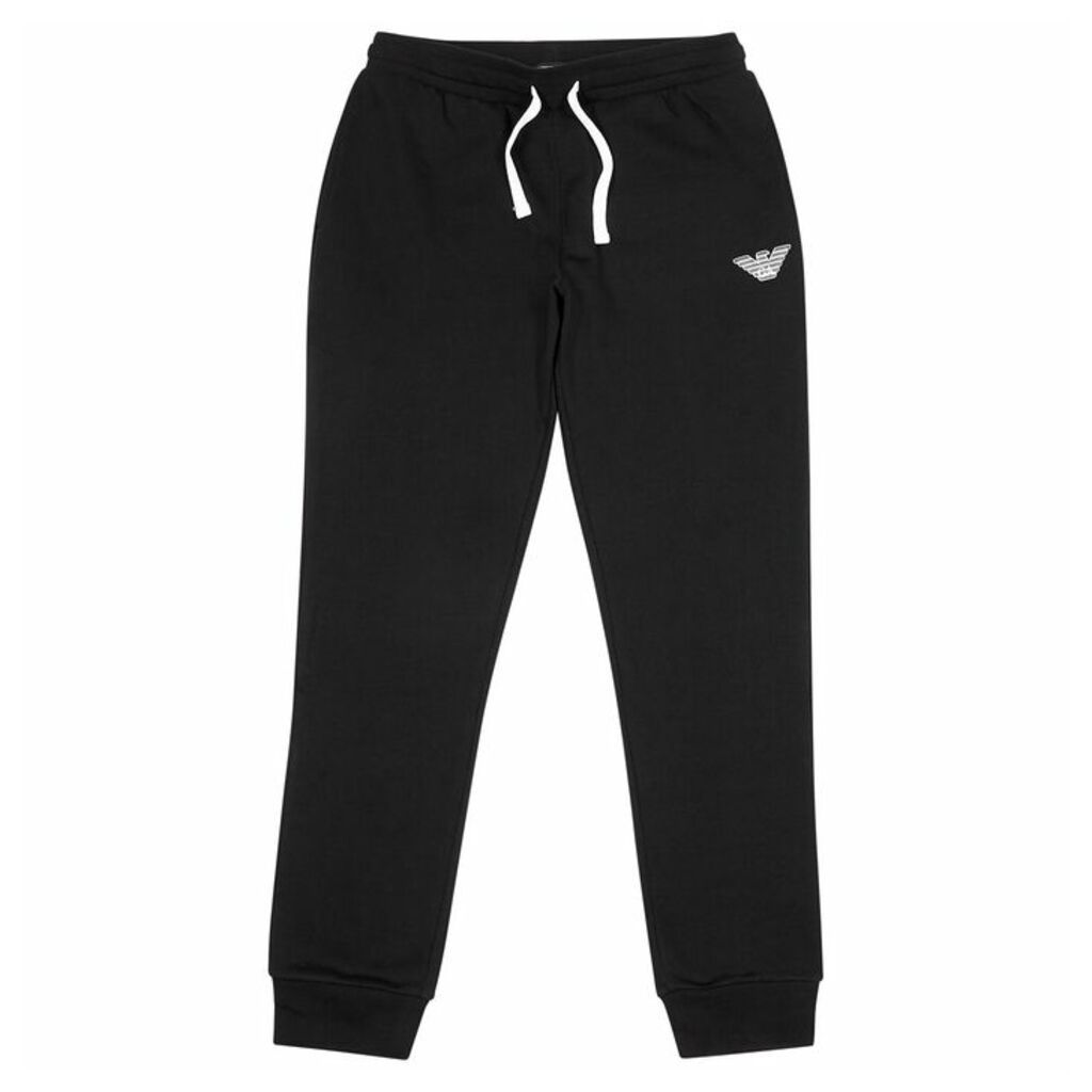 Emporio Armani Loungewear Black Jersey Sweatpants