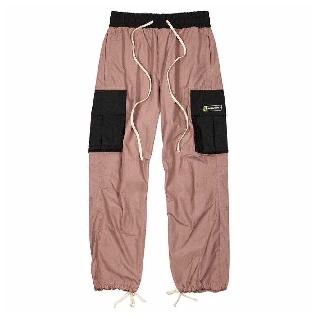 Daniel Patrick M93 Dusty Pink Shell Cargo Trousers