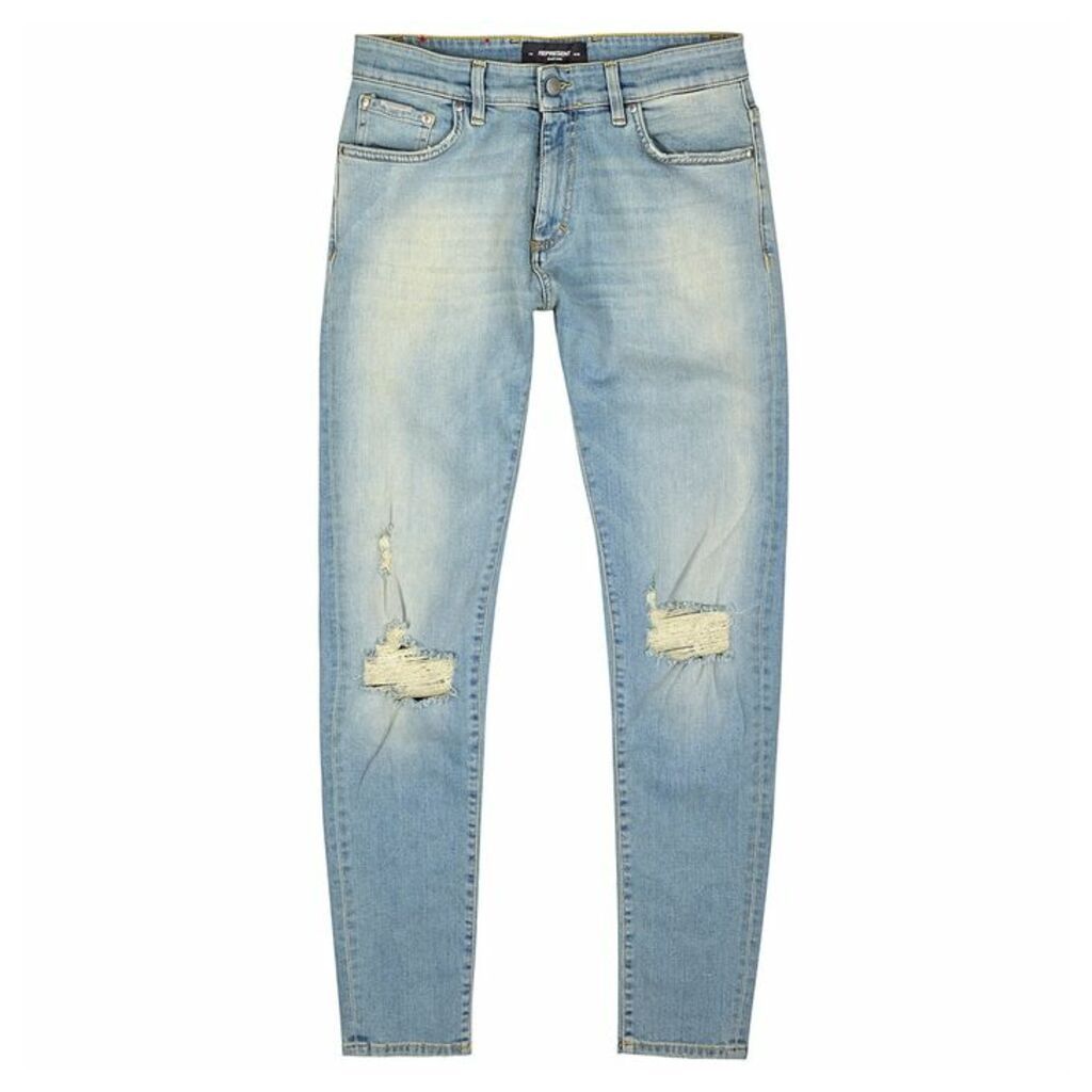 Represent Destroyer Distressed Skinny Jeans