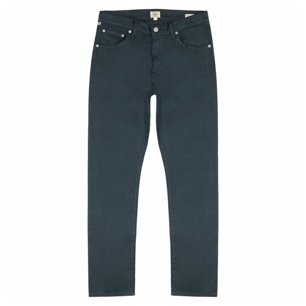 Citizens Of Humanity Bowery Blue Stretch-cotton Trousers