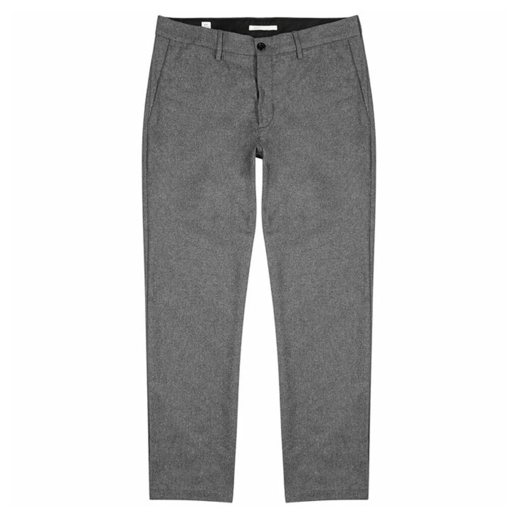 Norse Projects Aros Grey Wool-blend Trousers
